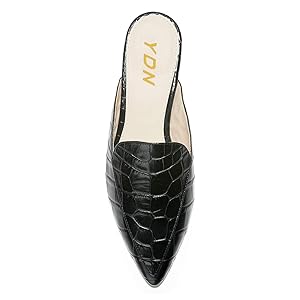 Amazon.com | YDN Women Low Heel Comfort Mules Slip on
